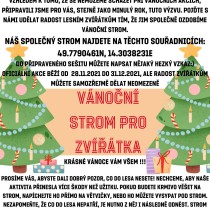 Vánoční strom zvířátka