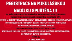registrace spuštěna