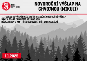 Novoroční výšlap půl strany